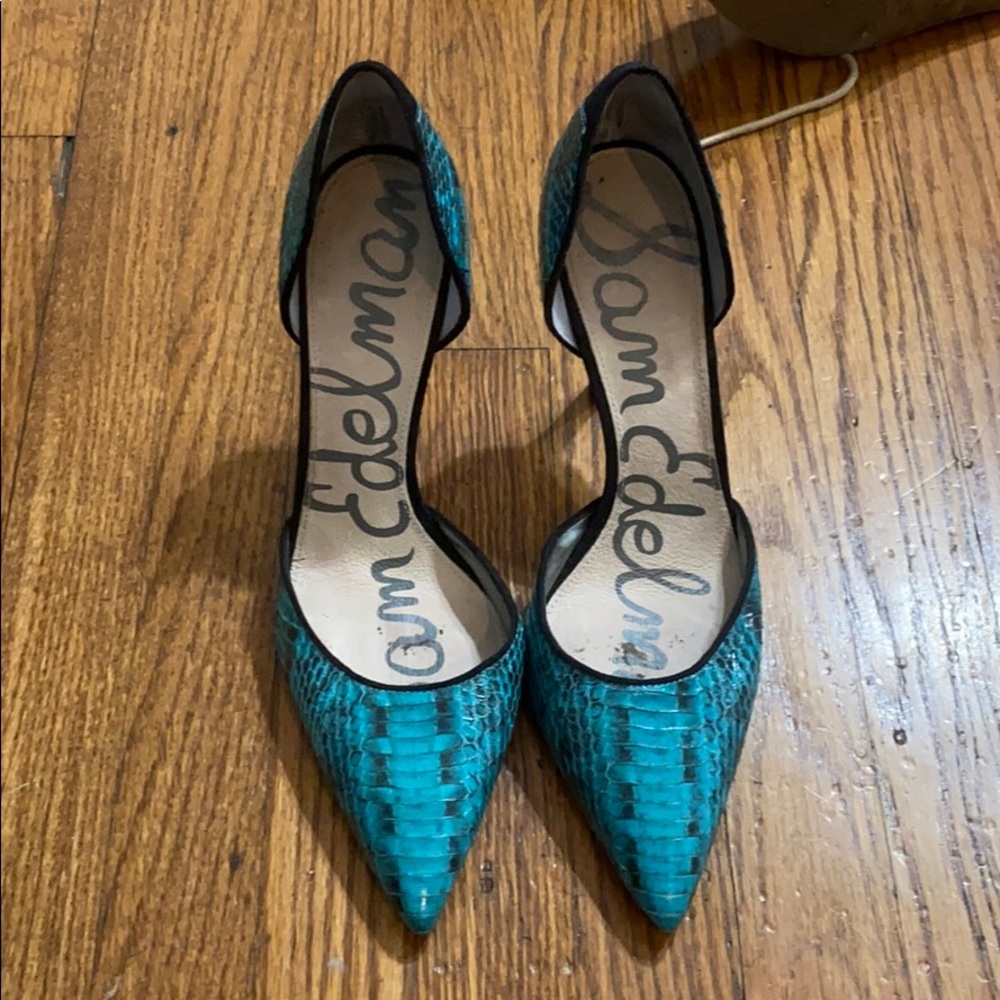 Blue and Black Sam Edelman Heels